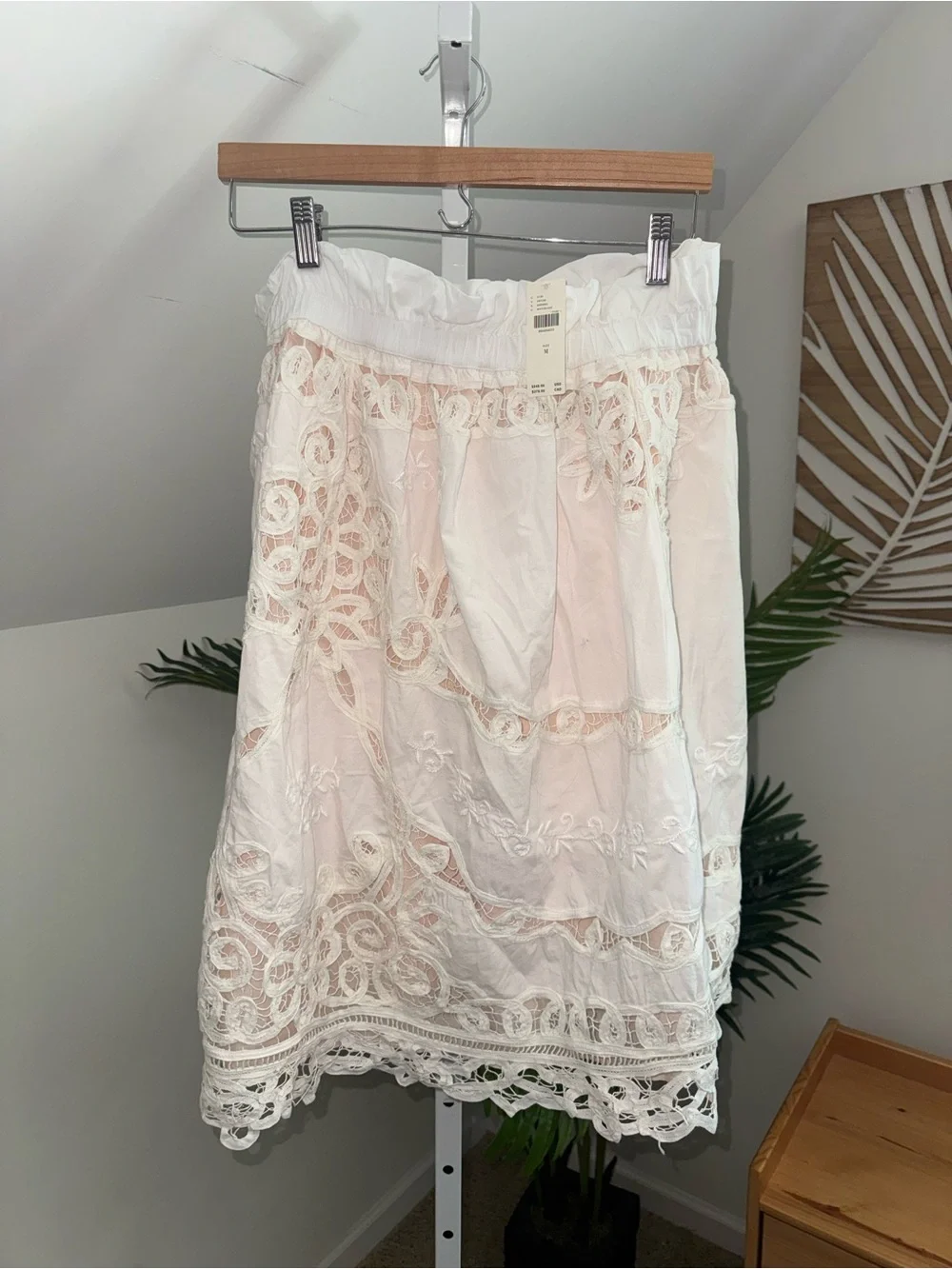 Anthropologie Maeve Strapless Lace Mini Dress Medium NWT - Picture 3 of 6